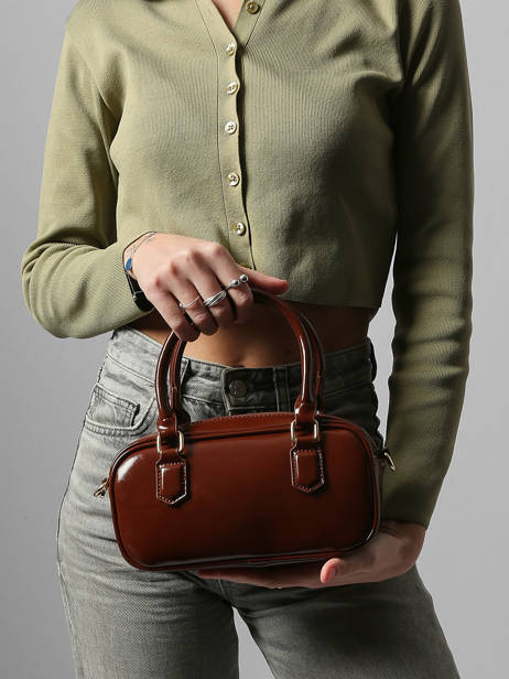 Cross Body Tas London Miniprix Bruin london A9126 ander zicht 1